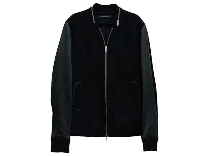 Zadig & Voltaire Varsity Jacket in Black Wool  ref.570608