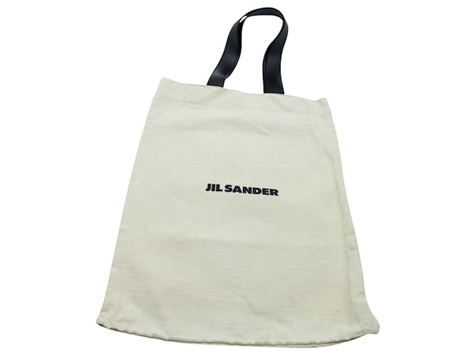 Jil Sander Tote Bag in Beige Canvas Cloth  ref.570621