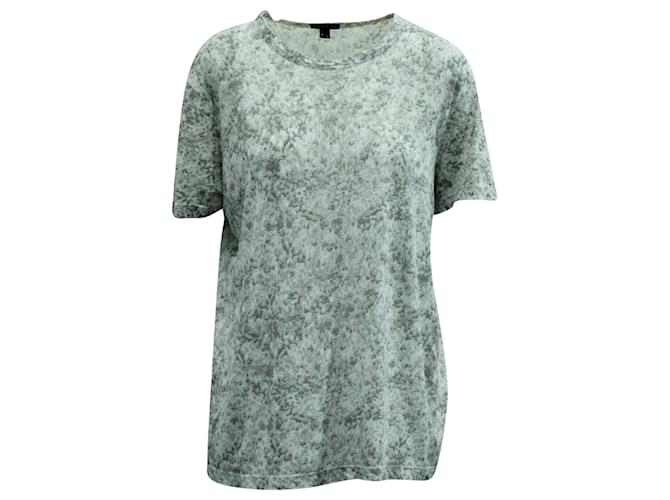 T-shirt stampata Theory in cotone grigio  ref.570640