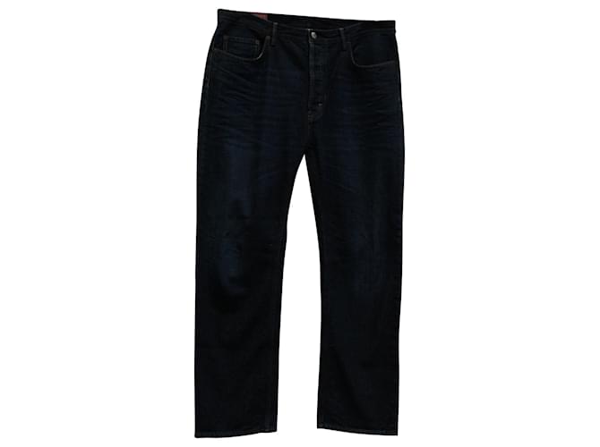 Autre Marque Acne Studios Bla Konst Straight-Cut Jeans in Dark Blue Cotton  ref.570641