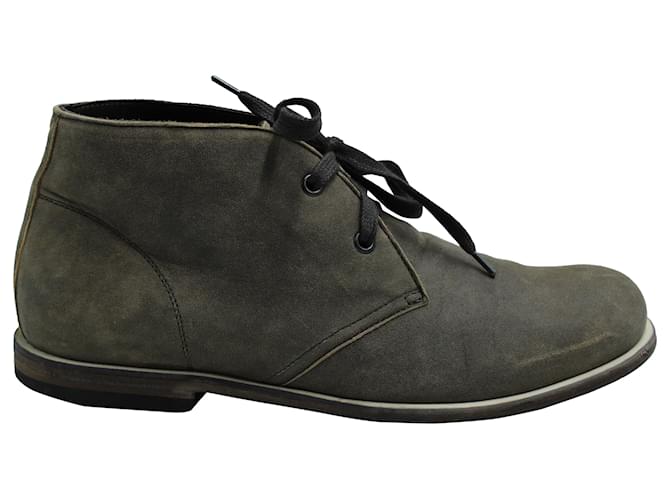 Bottega Veneta Ankle Boots in Grey Suede  ref.570651