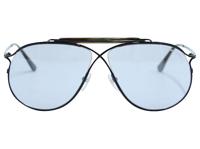 Tom Ford Privatsammlung Tom N.6 ft0489-P Sonnenbrille aus grauem Metall  ref.570661