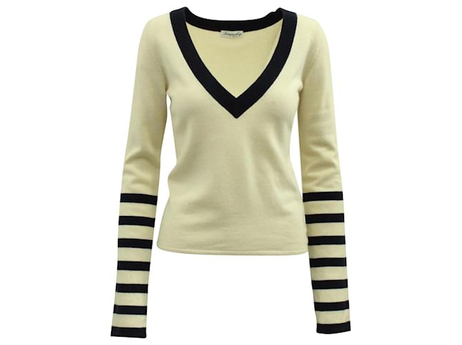 Temperley London Temperly London Tennis Rib Knit Top in Multicolor Cashmere Multiple colors Wool  ref.570668