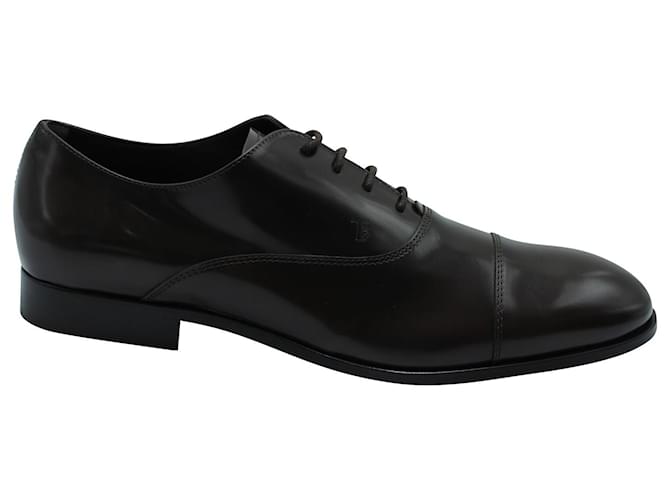 Tod's Lace Up Oxford Shoes in Brown Leather  ref.570694