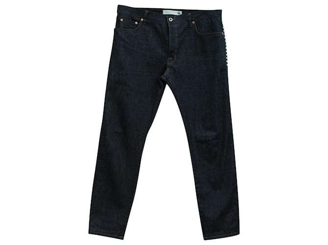 Valentino Rockstud Jeans embelezado em Blue Cotton Denim Algodão  ref.570699