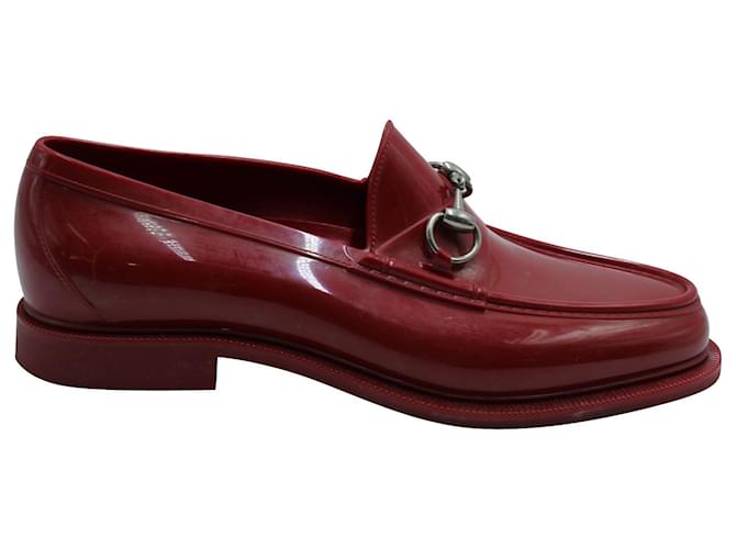 Gucci Horsebit Loafer in Red Rubber ref.570716 Closet