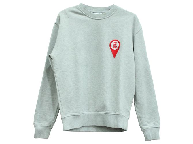 Sweat Ami "You Are Here" en Coton Gris