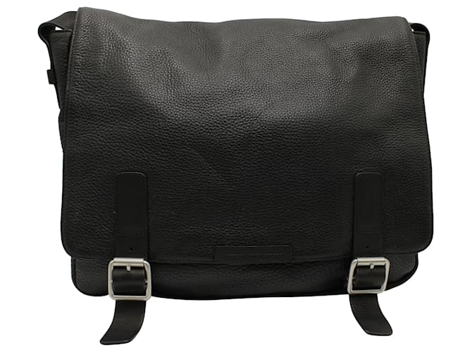 Marc by Marc Jacobs Marc Jacobs Messenger Bag In Black Leather  ref.570867