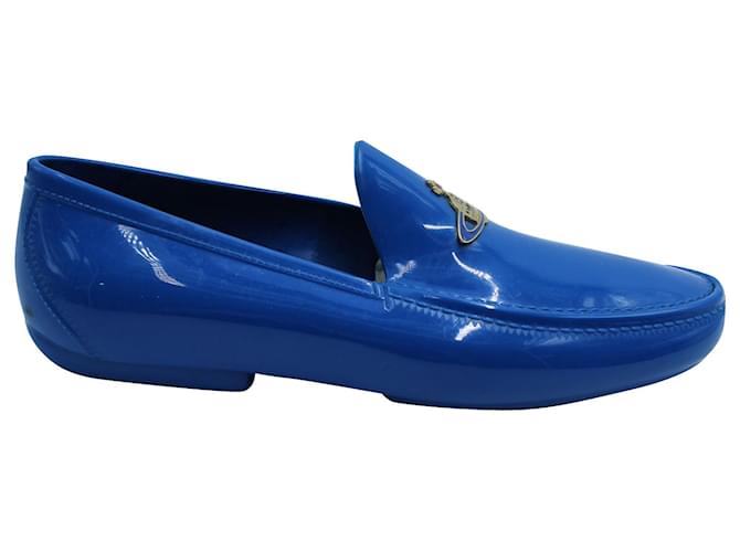Vivienne Westwood Orb Loafers in Blue Rubber  ref.570962