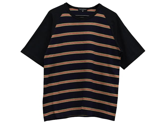 Comme Des Garcons Comme Des Garçons Homme Gestreiftes T-Shirt aus mehrfarbiger Baumwolle Mehrfarben  ref.570987