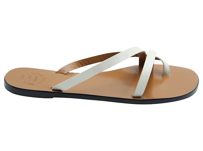 Autre Marque ATP Atelier Strappy Sandals in Brown Leather  ref.571026