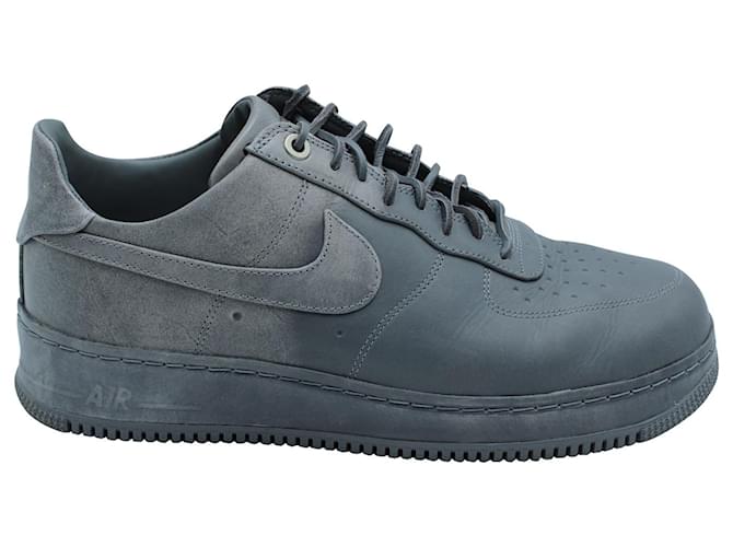 Nike x Pigalle Air Force 1 Sneakers Basse Pigalle in Pelle Cool Grey Grigio  ref.571044
