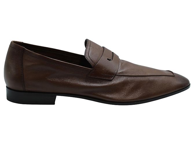 Berluti Mocassin Lorenzo en Cuir Marron