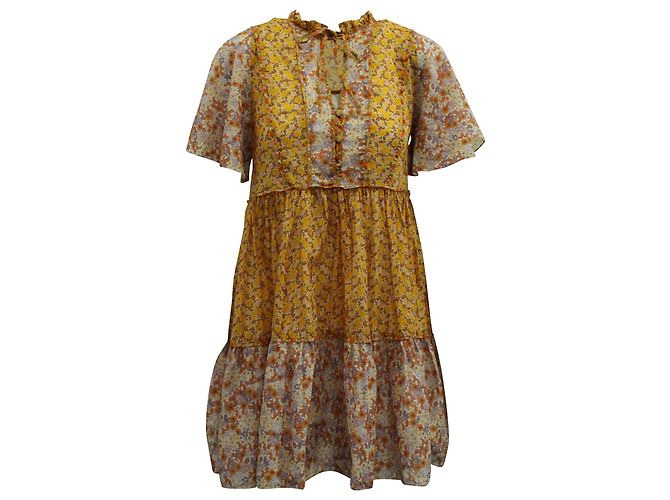 Robe Maje Floral Coton une pièce taille 34