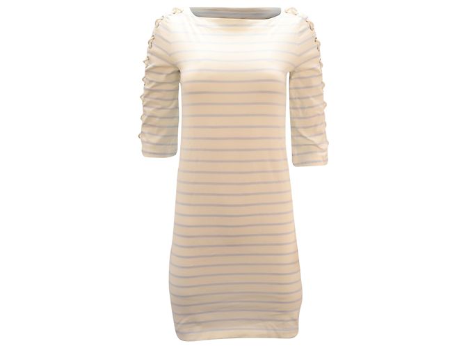 Autre Marque Lauren Ralph Lauren Abito a righe con maniche allacciate in cotone multicolor