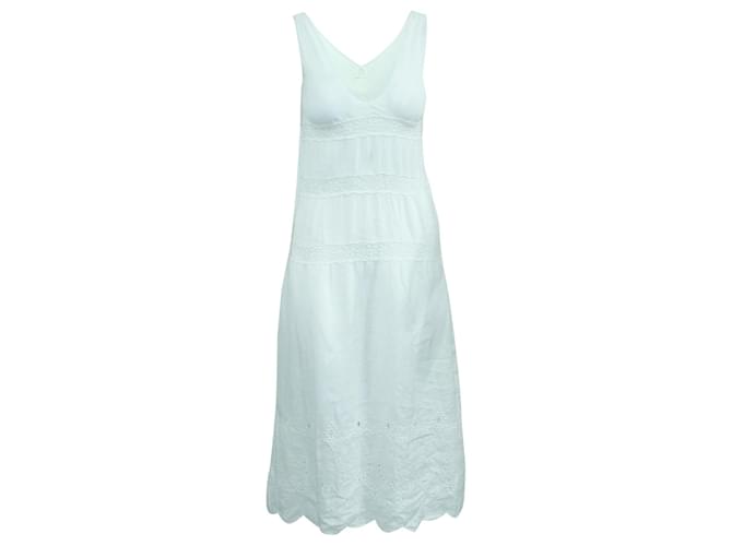 Autre Marque White Linen Dress  ref.571236