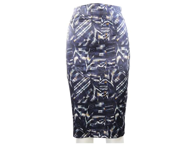 Autre Marque Blue Printed Skirt  Viscose Cellulose fibre  ref.571246