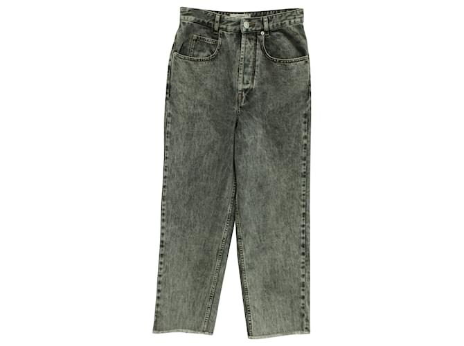 Isabel Marant Etoile Laliskasr Trousers in Grey Denim Cotton  ref.571383