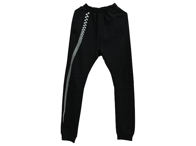 Haider Ackermann Bestickte Loungehose aus schwarzer Baumwolle  ref.571507