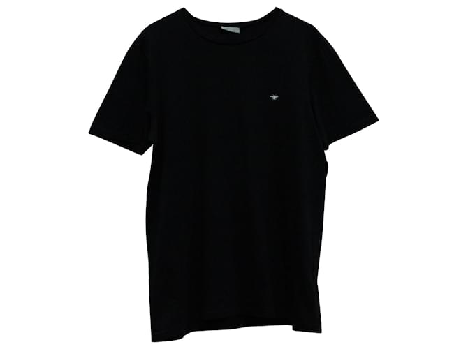 T-shirt Dior Homme broderie abeille en coton noir  ref.571513