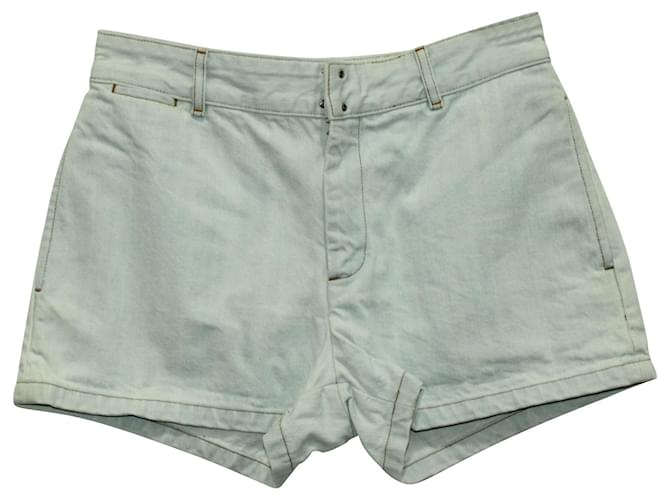 Apc NO.P.C. Shorts jeans em algodão azul claro  ref.571565