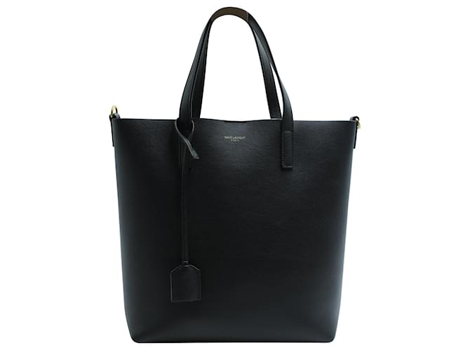 Saint Laurent Toy Shopper Tote Bag in Black Leather  ref.571566