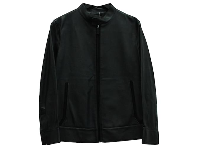 Berluti Biker Jacket in Black Leather  ref.571599