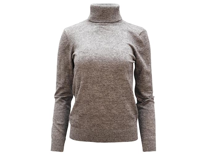 Suéter de cuello alto Calvin Klein en rayón gris Rayo Fibra de celulosa  ref.571604