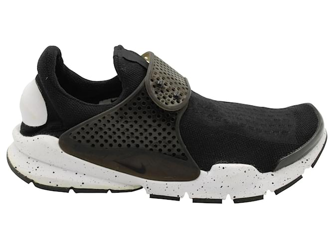 Sneakers Nike Sock Dart in nylon nero-puro platino  ref.571606