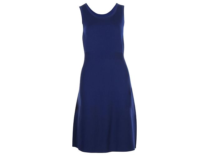 Anne Klein Blaues mittellanges Kleid