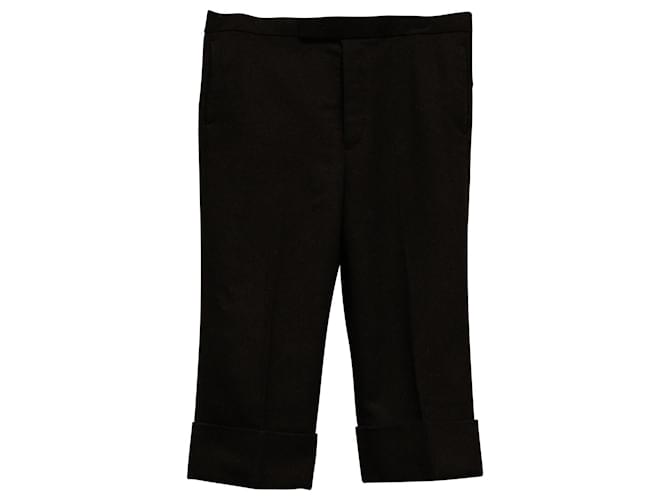 Pantalón corto de lana burdeos Thom Browne  ref.571639