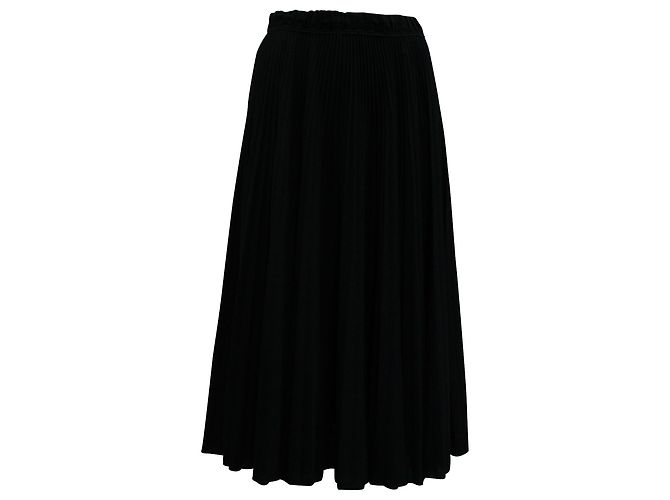 Marc Jacobs Pleated Skirt in Black Polyester