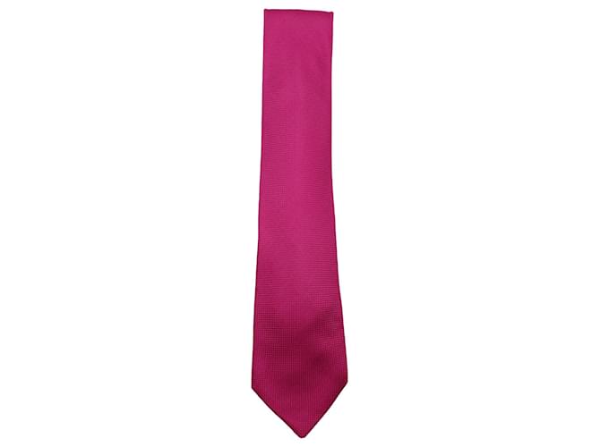 Hermès Hermes-Krawatte aus rosa Seide Pink  ref.571752