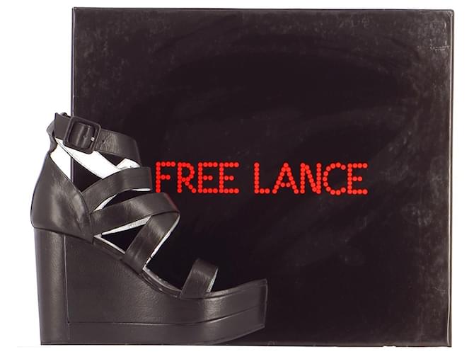 Free Lance sandali Nero Pelle  ref.571942
