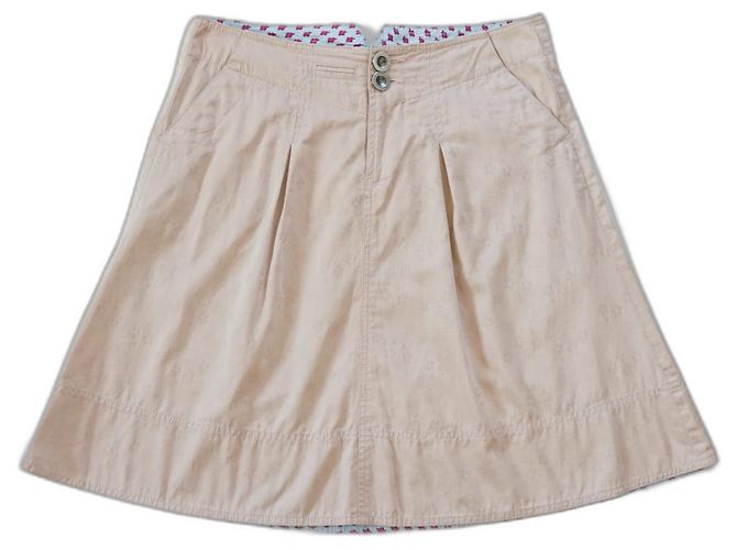 Falda midi evasé de algodón rosa Marc Jacobs 