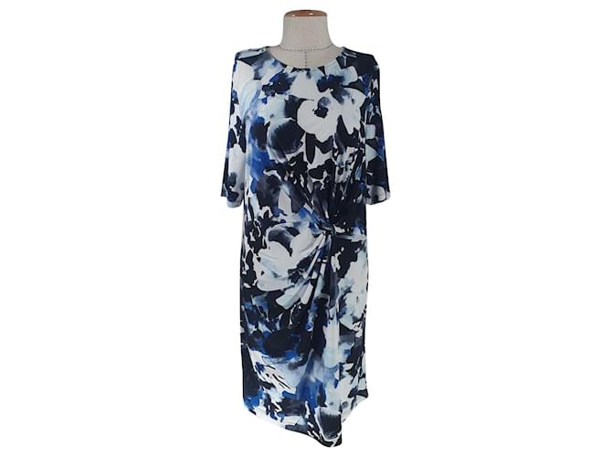 Vera Wang Dresses Blue Multiple colors Polyester Elastane  ref.572203