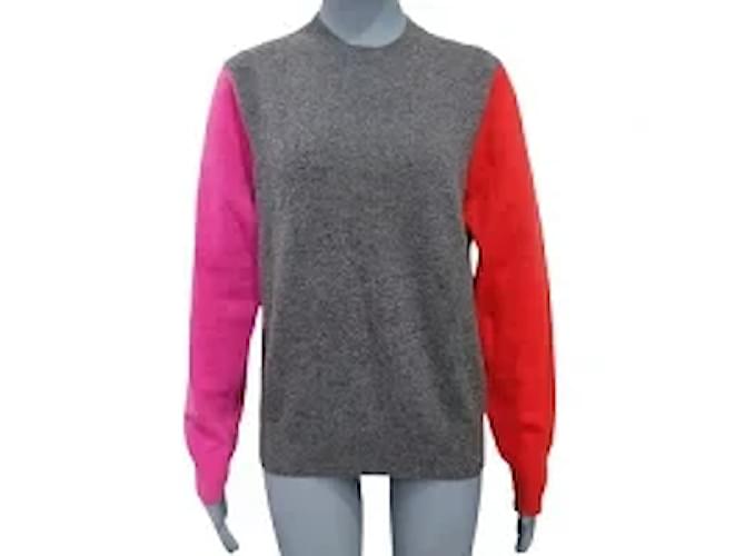 Céline *CELINE Crew Neck Knit Tops Clothing Apparel Fashion Sweater Ash  ref.572258