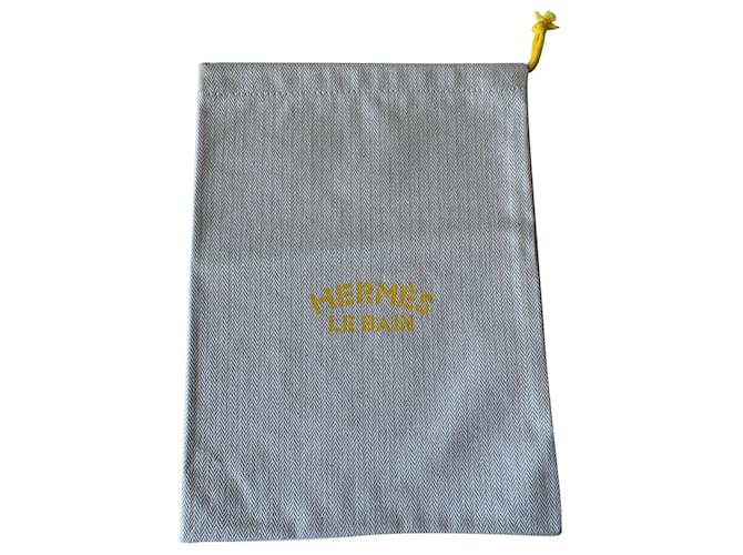 Hermès Clutch bags Beige Yellow Cloth  ref.572284