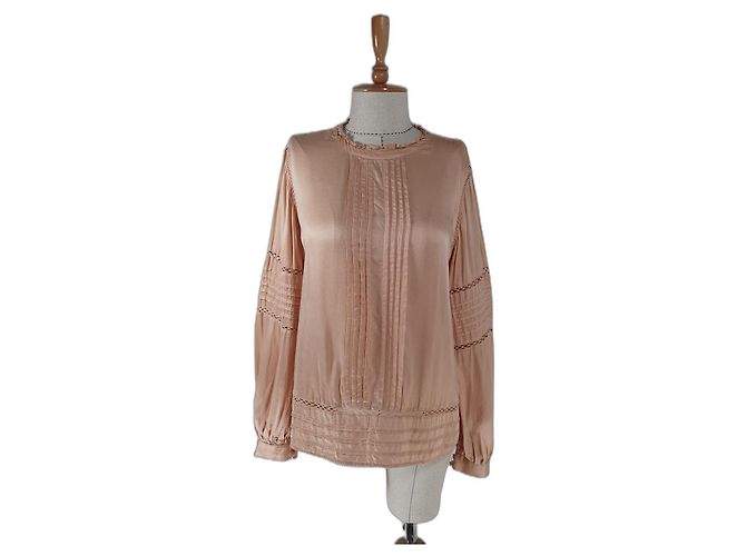 Autre Marque Top de viscosa rosa Anthropologie