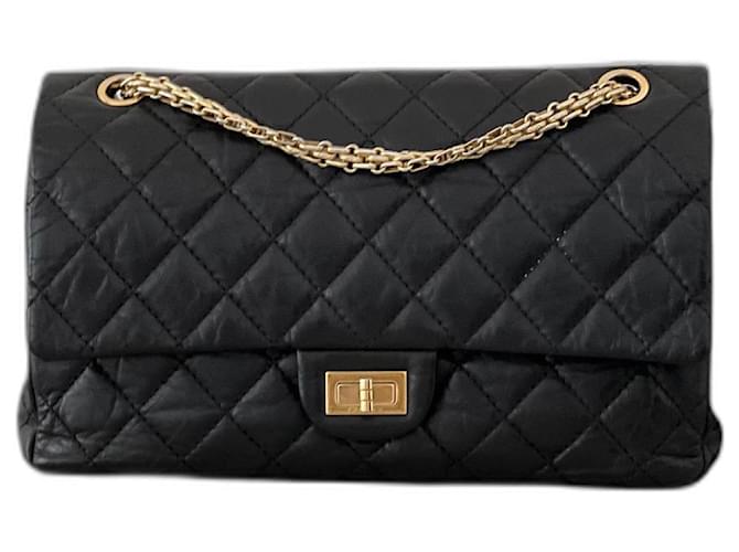 Chanel Bag 2.55 Black Leather  ref.572316