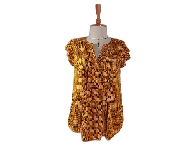 Top Tommy Hilfiger Amarillo Poliéster M