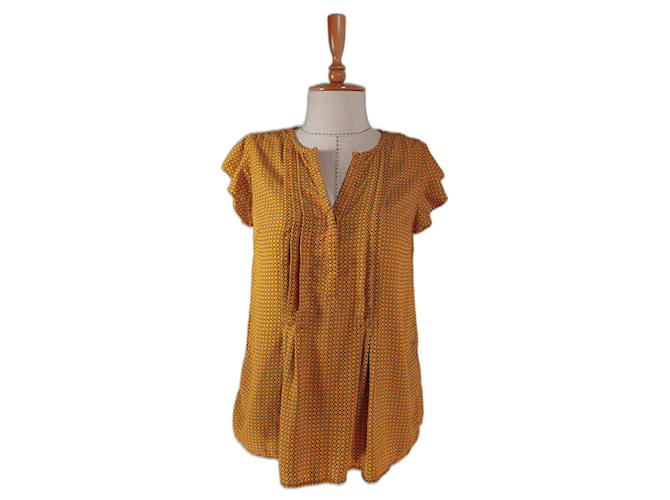 Tommy Hilfiger Tops Yellow Polyester  ref.572379