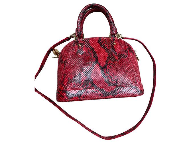 Louis Vuitton Alma BB Python Rot Handtasche