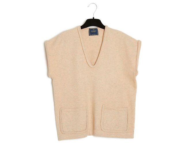 Trussardi PINK WOOL PONCHO EN38