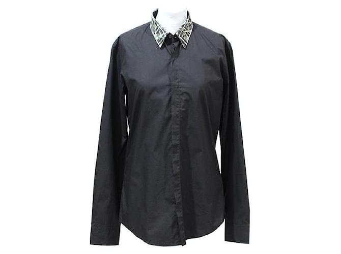 Fendi chemises Coton Noir  ref.572484