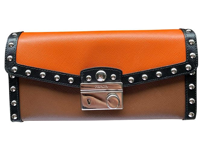 Prada Saffiano leather wallet Multiple colors