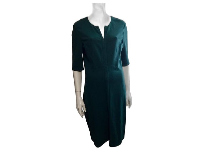 Diane Von Furstenberg DvF waldgrünes Saturnkleid Dunkelgrün