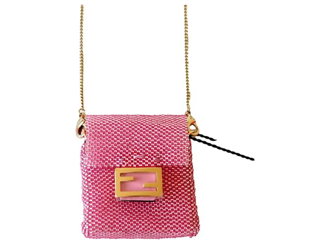 Fendi Mini-Pico-Baguette Pink  ref.572742