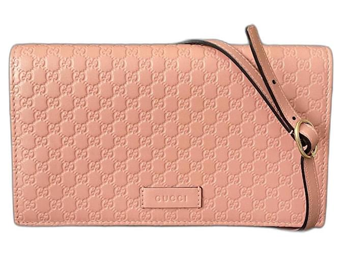 Gucci Handbags Pink Leather  ref.572848