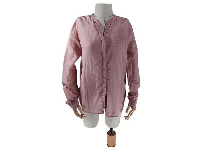 Hugo Boss Boss Orange Top de seda rosa